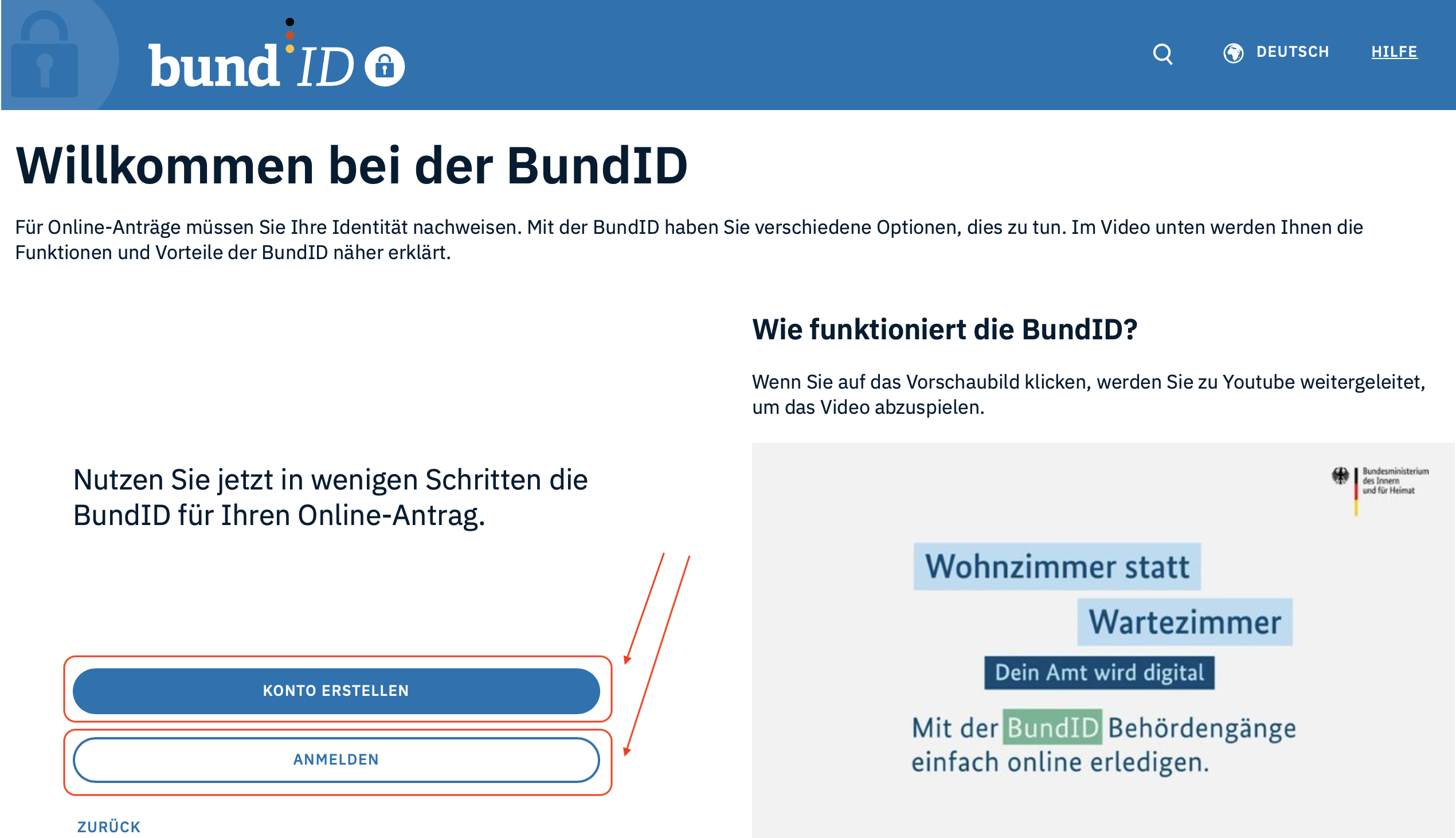Zulassung zur Steuerberaterprüfung 2026_Schritt 3 Zulassung zur Steuerberaterprüfung 2026_Schritt 3: Konto erstellen oder anmelden