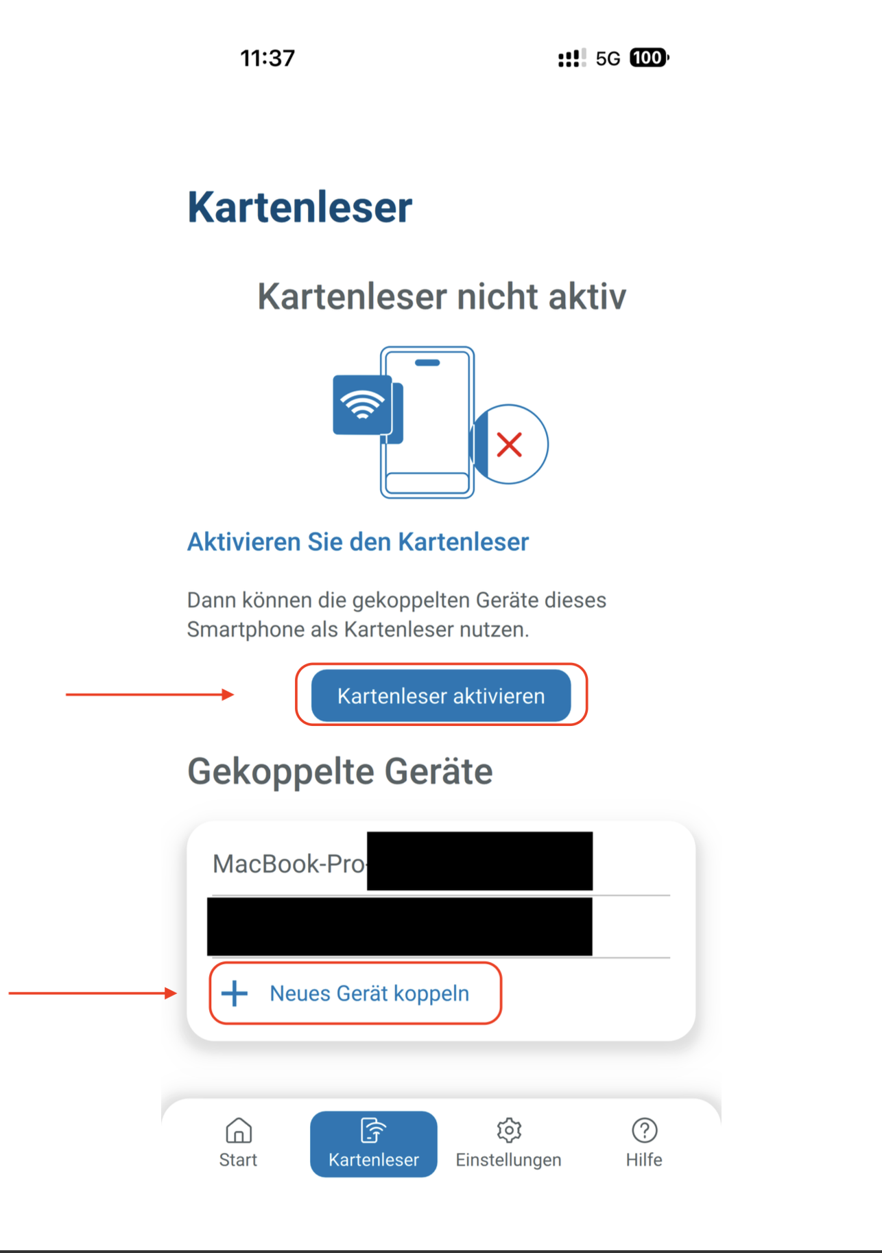Zulassung zur Steuerberaterprüfung Schritt 5_Ausweis App Kartenleser koppeln Zulassung zur Steuerberaterprüfung Schritt 5_Ausweis App Kartenleser koppeln